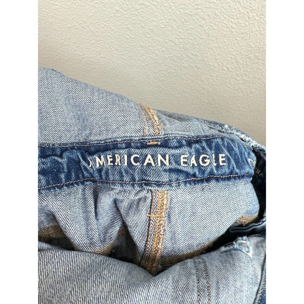 American Eagle Outfitters Blue Distressed Jeans Overalls - Picture 8 of 10